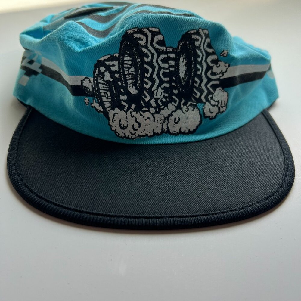VTG 4x4 Tires Trucker Hat 1984 USA Made Blue Snapback